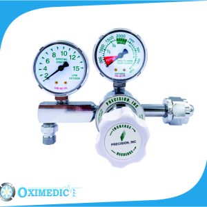 Regulador de Oxigeno de dos relojes de flujo